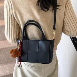 CORSICA Women Black Solid Swagger Handheld Bag image 2