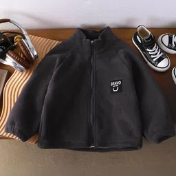 Xsole Trendy Boys Brand Logo Printed Long Sleeves Lightweight Open Front Jacket-picture-38