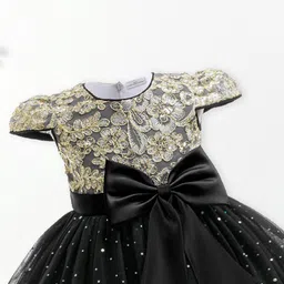 FOREVER FRIDAY Girls Ethnic Motifs Embroidered Cap Sleeves Fit and Flare Dress image 4