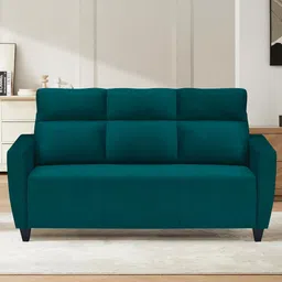 ARRA Raya Teal Green Fabric 3-Seater Sofa-picture-36