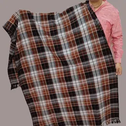 Vrinde Wool Checkered Men Shawl-image-11