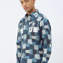 True Religion Men Geometric Printed Casual Shirt image 5