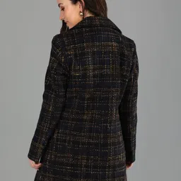 honnete 100 % Polyester Solid Coat For Women image 2