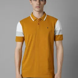 Louis Philippe Sport Men Solid Polo Collar Cotton Slim Fit T-Shirt-picture-47