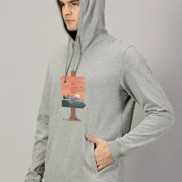 LEON Men Printed Hooded Sweatshirt image 2