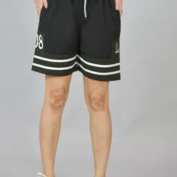 UNDERLOOP Unisex Striped Training or Gym Shorts-picture-11