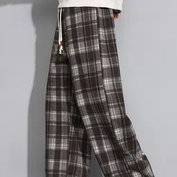 StyleCast Men Checked Easy Wash Trousers image 3