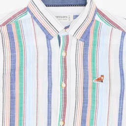 Pantaloons Junior Boys Striped Casual Shirt image 2
