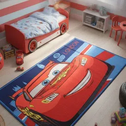 Athom Living Blue Cartoon Characters Anti-Skid Nylon Carpet-picture-40