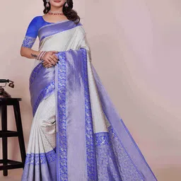 Moda Rapido Woven Design Zari Silk Cotton Saree image 3