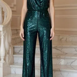 bebe Basic Jumpsuit with Embellished image 5