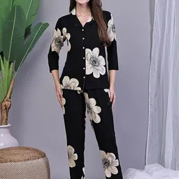 Boston Club Women Printed Night suit-image-96
