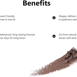 adbeni Instant Eyebrow Powder Cake Palette With Brush 9 g image 3