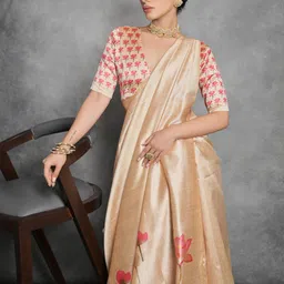 Divyadham Textiles Woven Design Zari Pure Silk Handloom Banarasi Saree image 4