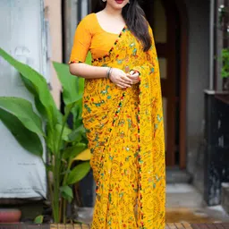 Mitera Ethnic Motifs Printed Saree-image-74