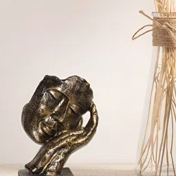 BECKON VENTURE Gold-Toned & Black Tiny Figurine Showpiece-image-80