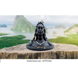 Navyaksh Black & Gold Toned Adiyogi Shiva Idol Showpiece-image-73