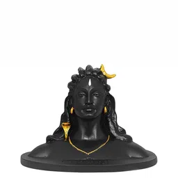 Navyaksh Black Polyresin Adiyogi Shiva Statue Showpiece-image-37