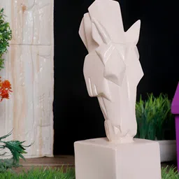 GW CREATIONS White Horse Figurine Showpiece-picture-19