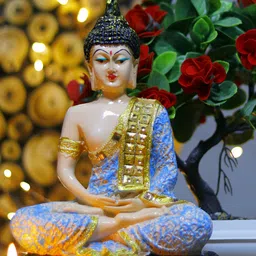 GW CREATIONS Blue Figurine Showpiece-picture-17