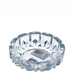 Navyaksh Transparent 2 Pieces Crystal Turtle With Plate Showpieces image 2