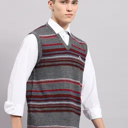 Monte Carlo Men Striped Woollen Pullover image 3