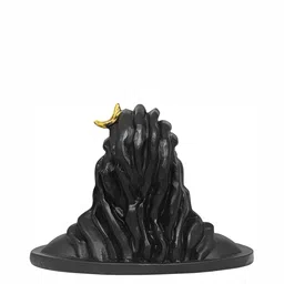 Navyaksh Black & Gold- Tone Religious Idol Adiyogi Bhagwan Shiv Ji Showpiece image 2