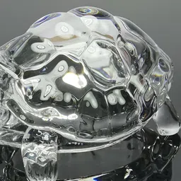 Navyaksh Transparent Tortoise Crystal Showpiece image 2