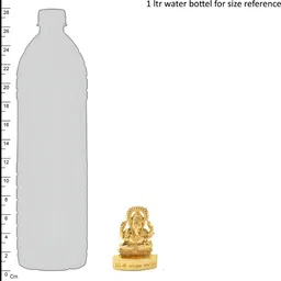 Navyaksh Gold Toned Brass Lord Ganesh Showpiece image 2