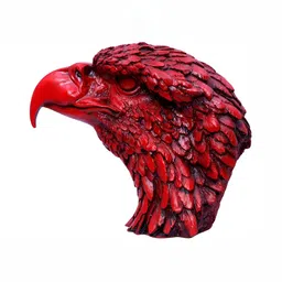 GW CREATIONS Red Figurine Decorative Showpiece image 2