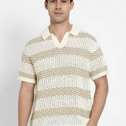 AMERICAN EAGLE OUTFITTERS Men Striped Polo Collar Pockets T-shirt-picture-32