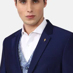 Van Heusen Men Paisley Printed Slim-Fit Single Breasted Three Piece Suits image 4