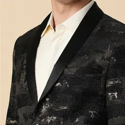 Allen Solly Self-Designed Slim-Fit Single-Breasted Two-Piece Suit image 2