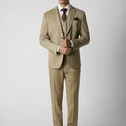 Van Heusen Men Slim-Fit Single-Breasted Three-Piece Formal Suit image 5