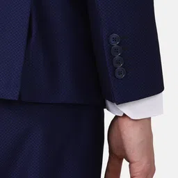 Van Heusen Men Paisley Printed Slim-Fit Single Breasted Three Piece Suits image 5