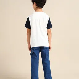 U.S. Polo Assn. Kids Boys Printed Contrast Sleeves Pure Cotton T-shirt image 5