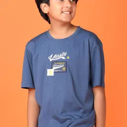V-Mart Boys Typography Printed Round Neck Cotton T-shirt-picture-35