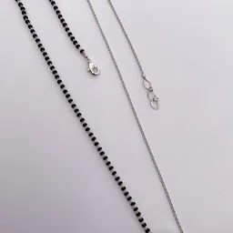 BELLEZA JEWELS Silver-Plated Artificial Stones and Beads Mangalsutra-picture-38