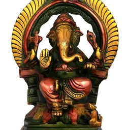 Exotic India Gold-Toned Religious Idol Showpiece-picture-42