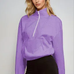 Kotty Women Turtle Neck Long Sleeves Sweatshirt image 3