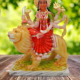 Gallery99 Red & Yellow Goddess Mata Durga Idol Showpieces-picture-17