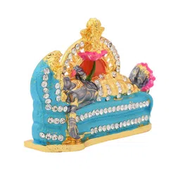 MEMOIR Blue & Gold Plated Vishnu Showpiece image 2