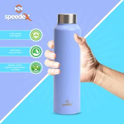 speedex Stainless steel 1 litre water bottle 1 ltr for school kids girls men boys 1000 ml Bottle image 3