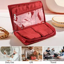 Kuber Industries Yellow & Red 3 Pieces Jewellery Organisers image 3