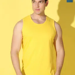 WOOSTRO 2-Pcs Odour-Free Combed Cotton Innerwear Vests VWS26(PLAIN YELLOW)(PLAIN PEACOCK)-image-11