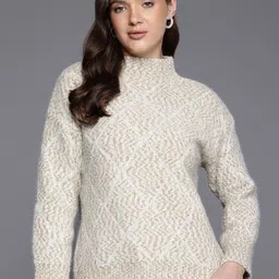The Roadster Lifestyle Co Geometric Woollen Pullover-picture-34
