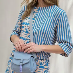 WESTHOOD Printed Round Neck T-Shirt With Shorts Co-Ords image 5