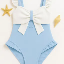 bubble berry Girls Ruffle Trim Swim Bodysuit-image-39
