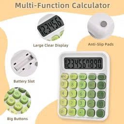 chhogli 65421 Desk Calculator Large LCD Display And Big Buttons, Basic Office Calculator Basic Calculator image 3