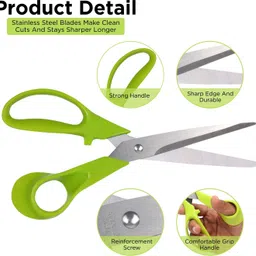 nfi essentials MultiPurpose Scissor 8 Inch Soft Comfort-Grip Handles Scissors Sharp Scissors Scissors image 4